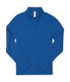 Dames Polo Lange Mouw B&C PW462 Royal Blue